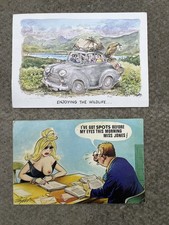 PAIR VINTAGE SEASIDE POSTCARDS