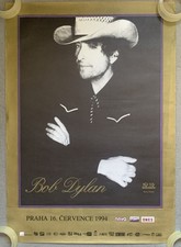 BOB DYLAN ~ Prague 1994 Concert Poster 32" x 22¾"