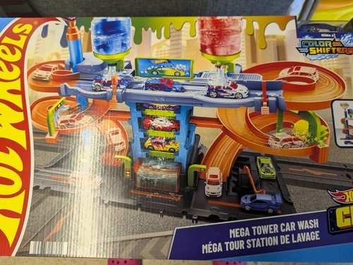 Hot wheels mega tower car - wheels, wash