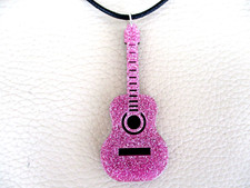 SPARKLE PINK GLITTER GUITAR