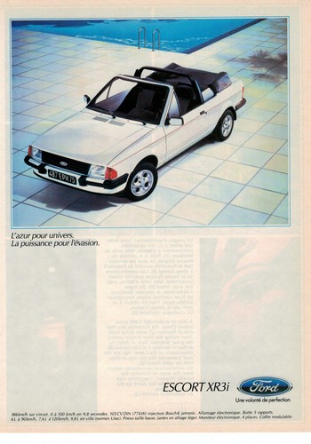 1985 ford escort - xr3i, power