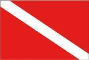 Diver down flag - flag, 45cm