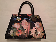 Ted Baker Handbag Black Patent Floral