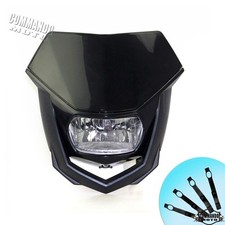 Dirt Bike Black Headlight Dual