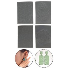 4x Polymer Clay Texture Sheets