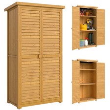 Outsunny Wooden Garden Storage