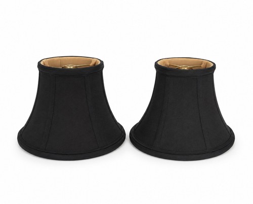 Pair black silk decorator - pair, of