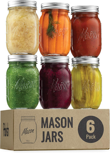Premium glass mason jars - mason,