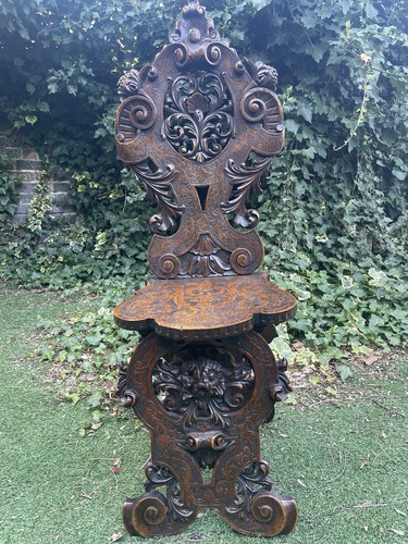 19th century carved - , walnut