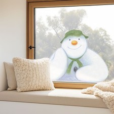 RAYMOND BRIGGS THE SNOWMAN CHRISTMAS WINDOW STICKER XMAS WINDOW CLING NEW