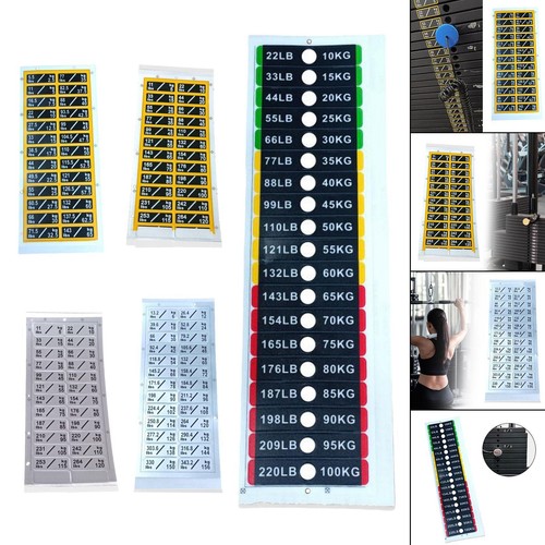 Weight stack labels decals - weight, for