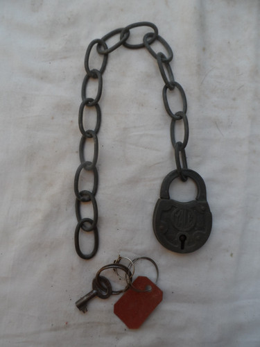 Vintage yale brass padlock - brass,