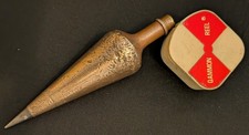 Vtg 18oz Brass Plumb Bob with
