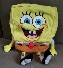 Spongebob Squarepants Large 18" Plush Soft Toy Nickelodeon 2013 Talking Untested