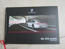 Porsche 911 GTS Targa Carrera Cabriolet 430hp Hard Back Sales Brochure 2015 Car