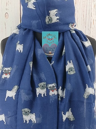 Pug dog scarf - scarf,