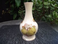 Vintage Royal Worcester Palissy Fruit & Nuts Pattern Posy Bud Vase