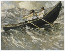 The Curragh, Paul Henry print in 10 x 12 inch mount ready to frame SUPERB