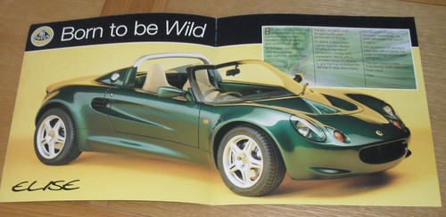 Lotus elise brochure 1995 - brochure,