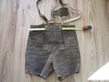 GENUINE LEATHER MENS SHORT AUSTRIAN LEDERHOSEN FROM 1970's OKTOBERFEST 