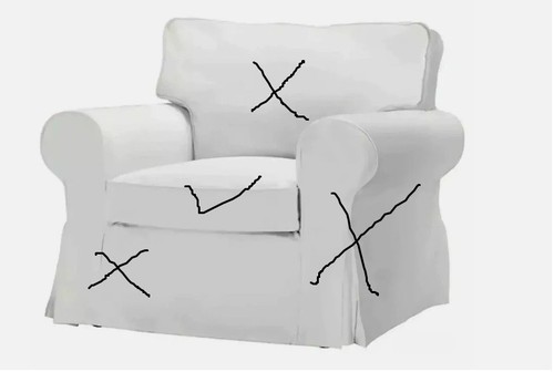 Used ikea ektorp cover - ektorp, for