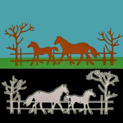 Horse foal scene metal - foal,