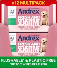 Andrex Flushable Wet Wipes for