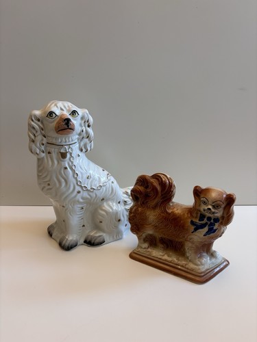 Pair vintage staffordshire - vintage,