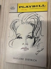 Marlene Dietrich Playbill