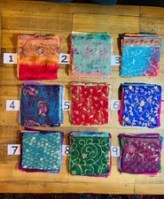 25 Sari Squares 6"x6" Mixed