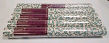 Vintage Shand Kydd Scroll Wallpaper In Green / Cream X 5 Rolls