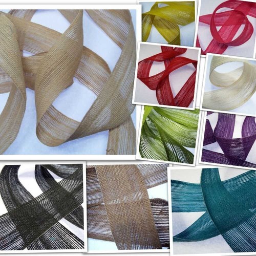 Hessian natural rustic ribbon - hessian,