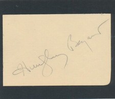 Humphrey Bogart-Vintage Signed Album Page