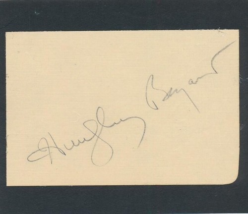 Humphrey bogart vintage signed - humphrey, bogart-vintage