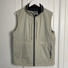 M&S Blue Harbour Gilet Men’s Size M 38/40" Stone Vest Pockets Waistcoat Fishing