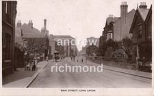 Long Eaton Main Street Derbyshire 1911  Vintage Real Photograph Postcard