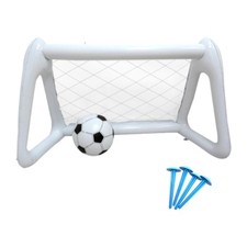 Kids Mini Soccer Goal Set PVC Inflation Foldable with Ground
