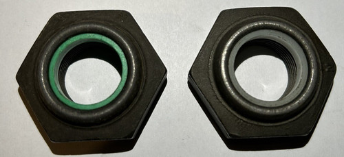 Pair rear axle hub nuts - pair,