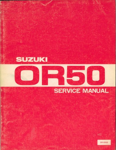 Suzuki service manual or50 - service,
