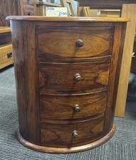 GORGEOUS COTSWOLDS OVAL 4 DRAWER SIDE/LAMP TABLE/ CHEST OF DRAWERS