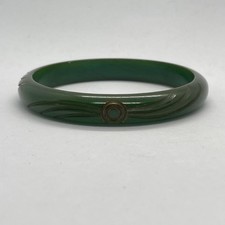 Carved Bakelite Bangle in