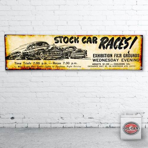 Stock car racing banner - banner,