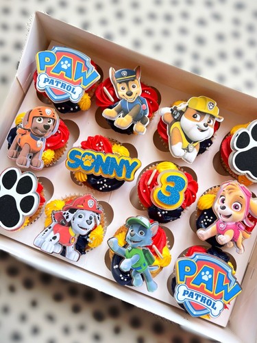 Paw patrol cupcake - patrol, toppers