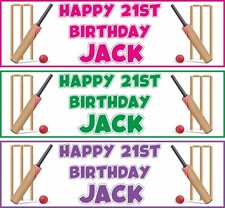 2 PERSONALISED CRICKET HAPPY