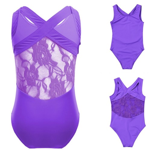 Purple leotard lace back - leotard.lace,