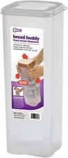 Bread Buddy Food Storage Container Keeps Bread Fresh Plastic Dispenser White