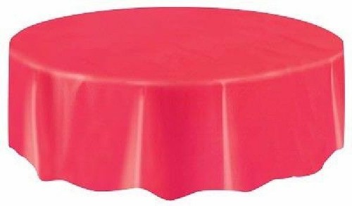Large red round 213cm - red,