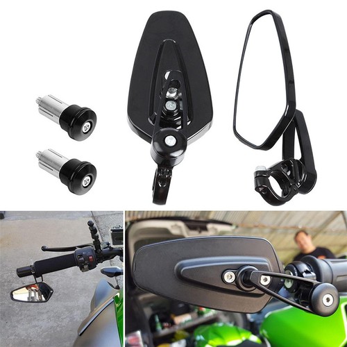 Pair black bar end - pair,