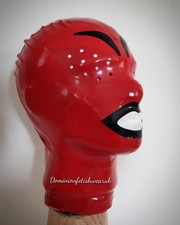 Red Black Mask Medium Latex