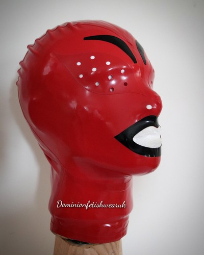 Red black mask l latex - s,